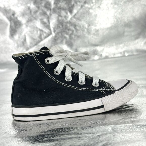 Converse Chuck Taylor All Star Hi Toddler Black/White Shoe Size 7C 7J231 - Picture 7 of 12
